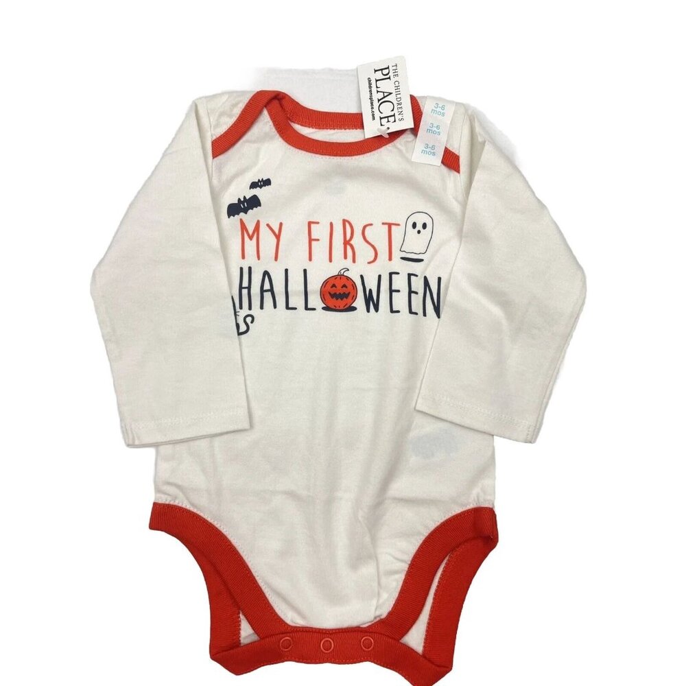 The Childrens Place Baby My First Halloween Long Sleeved Bodysuit 3-6 Months